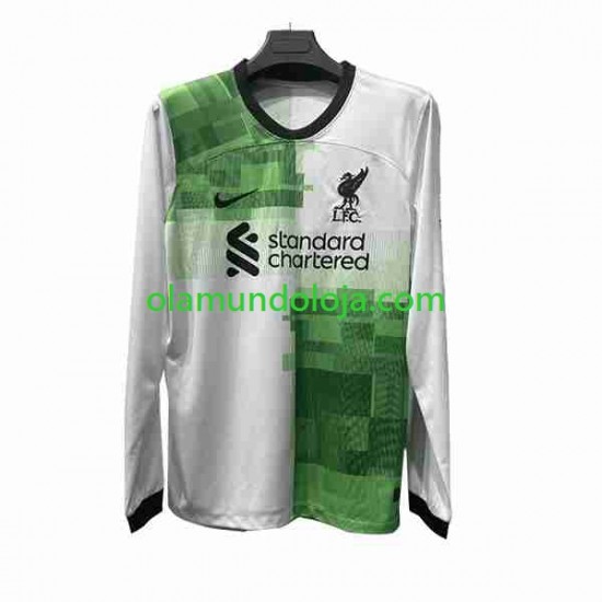 Camisola Liverpool Homem Equipamento Segundo 2023-2024 Manga Comprida